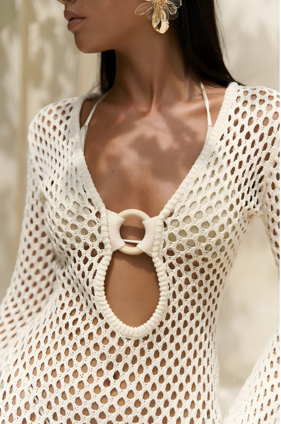 SANDRA - Crochet Beach Maxi Dress