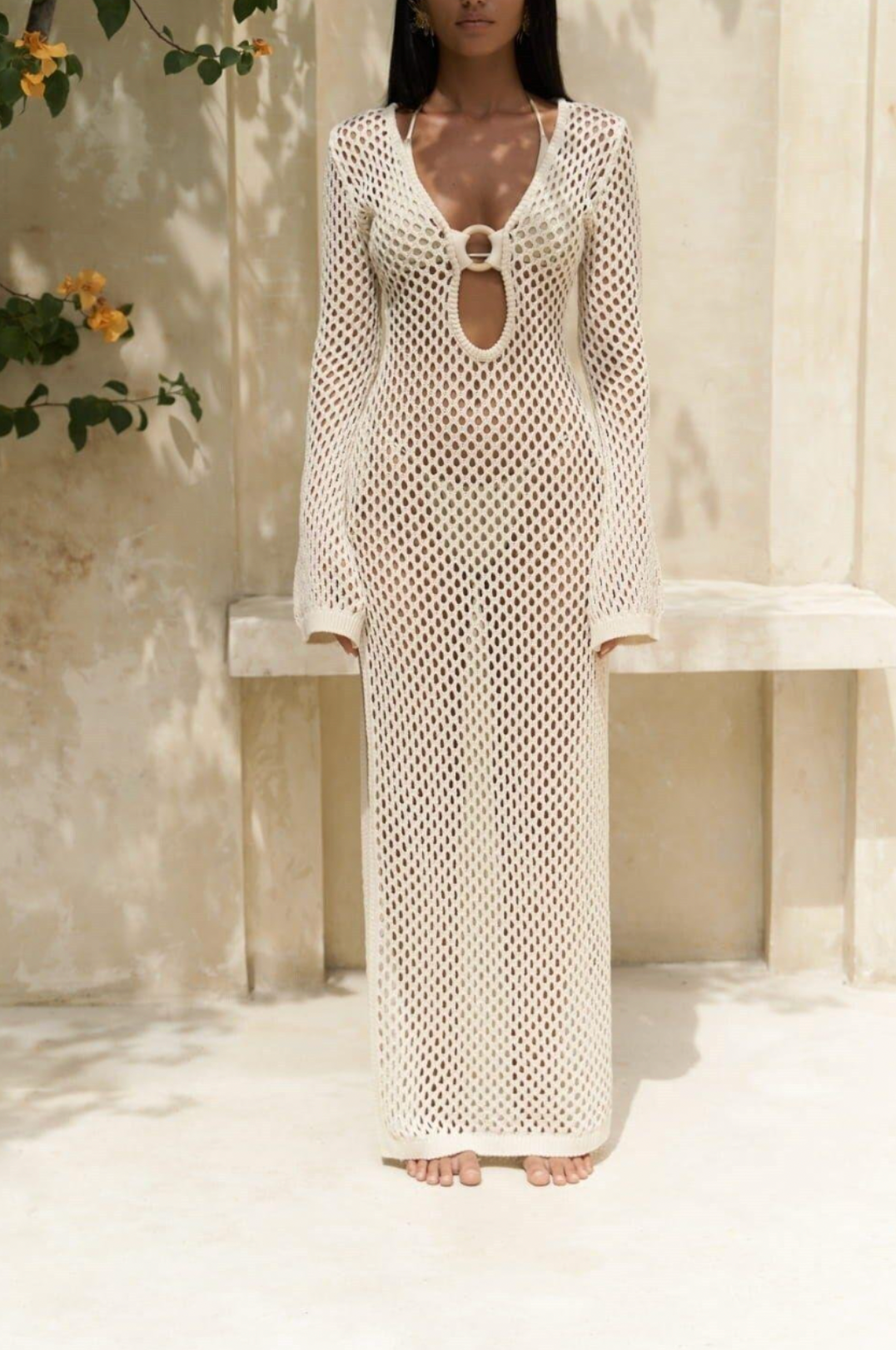 SANDRA - Crochet Beach Maxi Dress