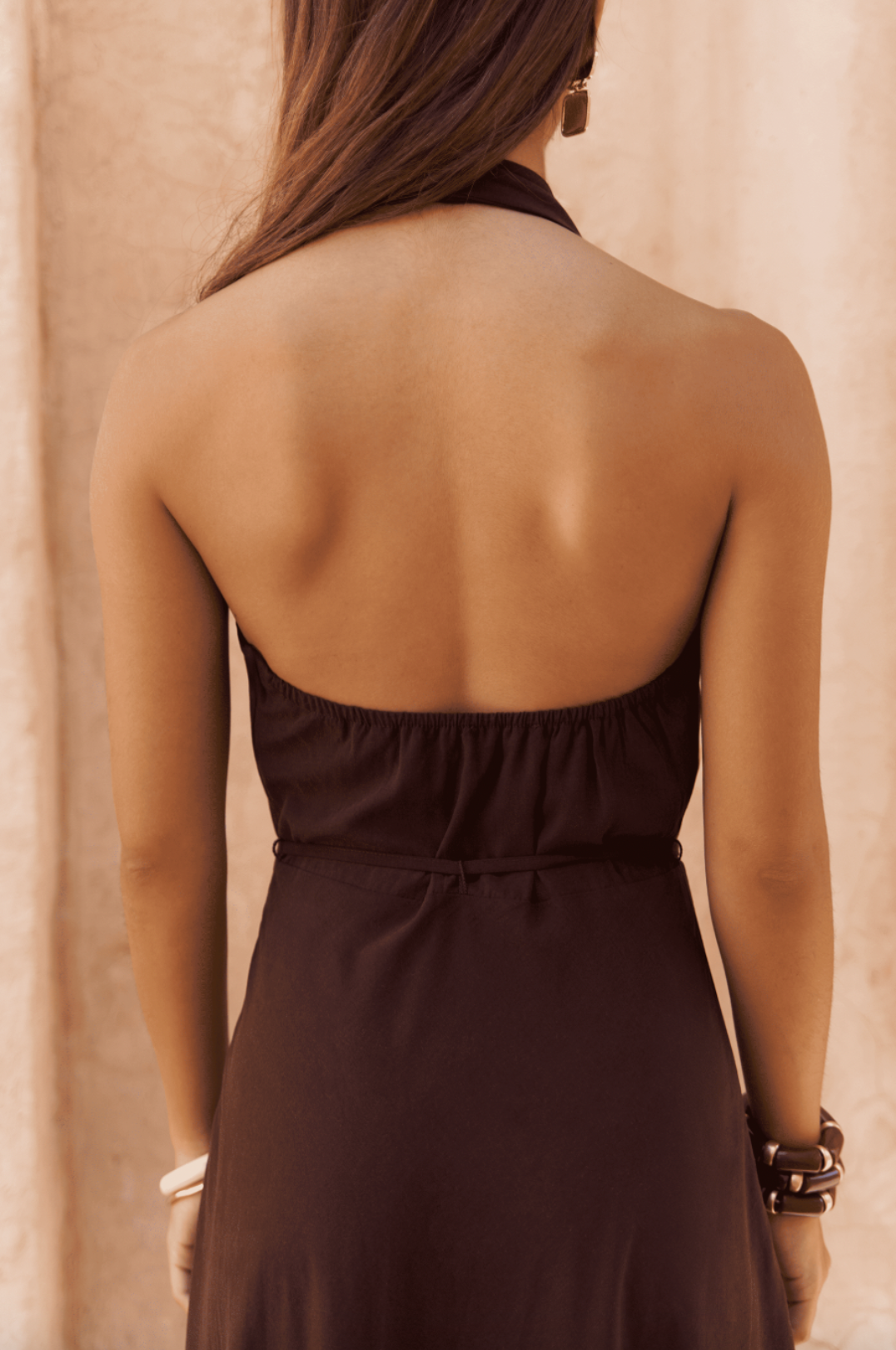 DIANA - Open Back Halter Dress